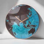 Luxury World Map Wall Clock Decoration - Image 2