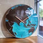 Luxury World Map Wall Clock Decoration - Image 5