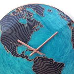 Modern Geographic Map Wall Clock - Image 3