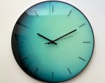 Minimalist Teal Gradient Wall Clock - Image 2