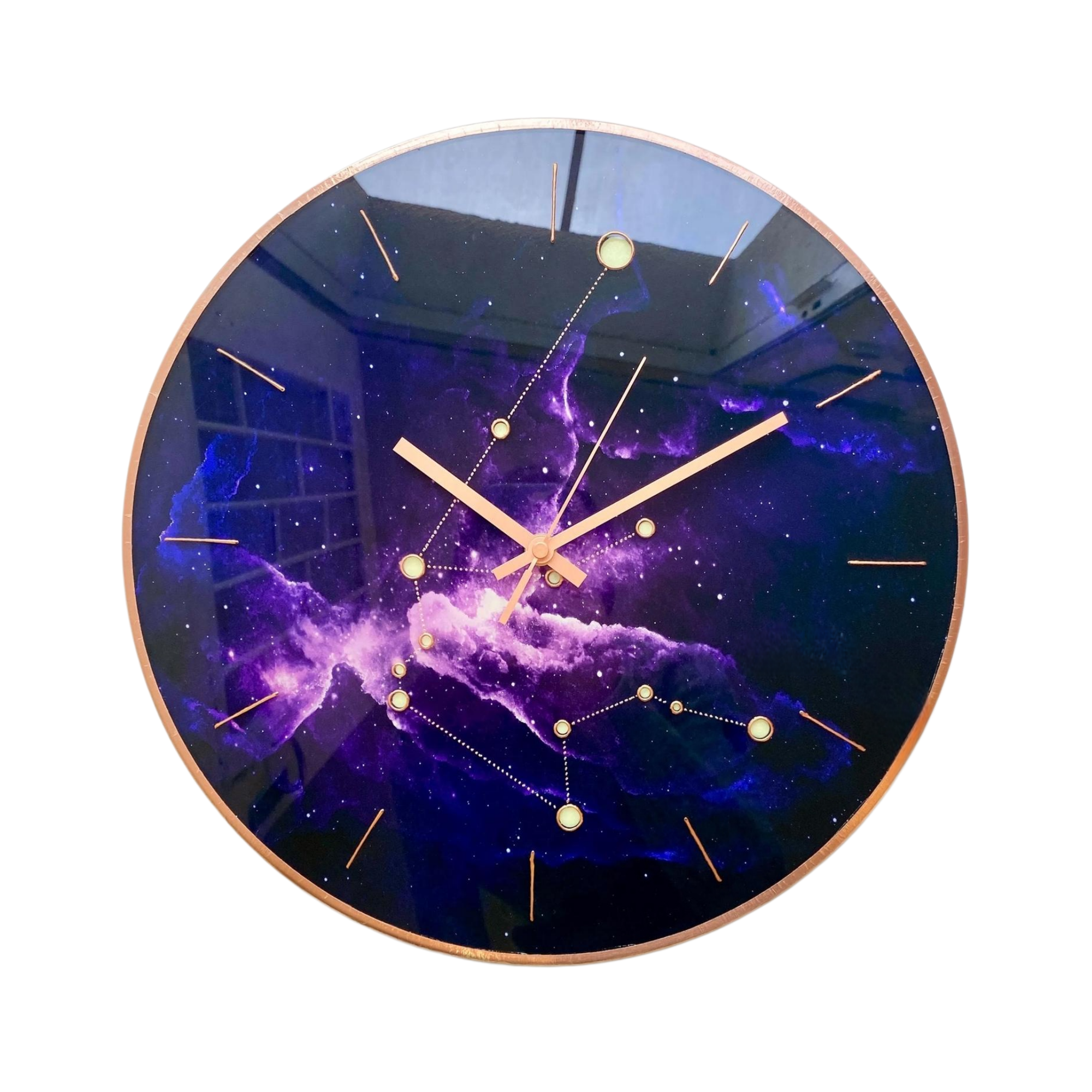 Purple-Galaxy-Constellation-Wall-Clock-1.png Purple Galaxy Constellation Wall Clock - Image 1