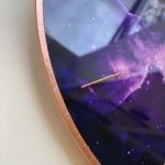 Purple Galaxy Constellation Wall Clock - Image 5