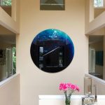 Sci-fi Blue Vortex Planet Wall Clock - Image 2