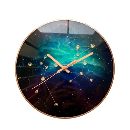 Science Fiction Galaxy Constellation Clock