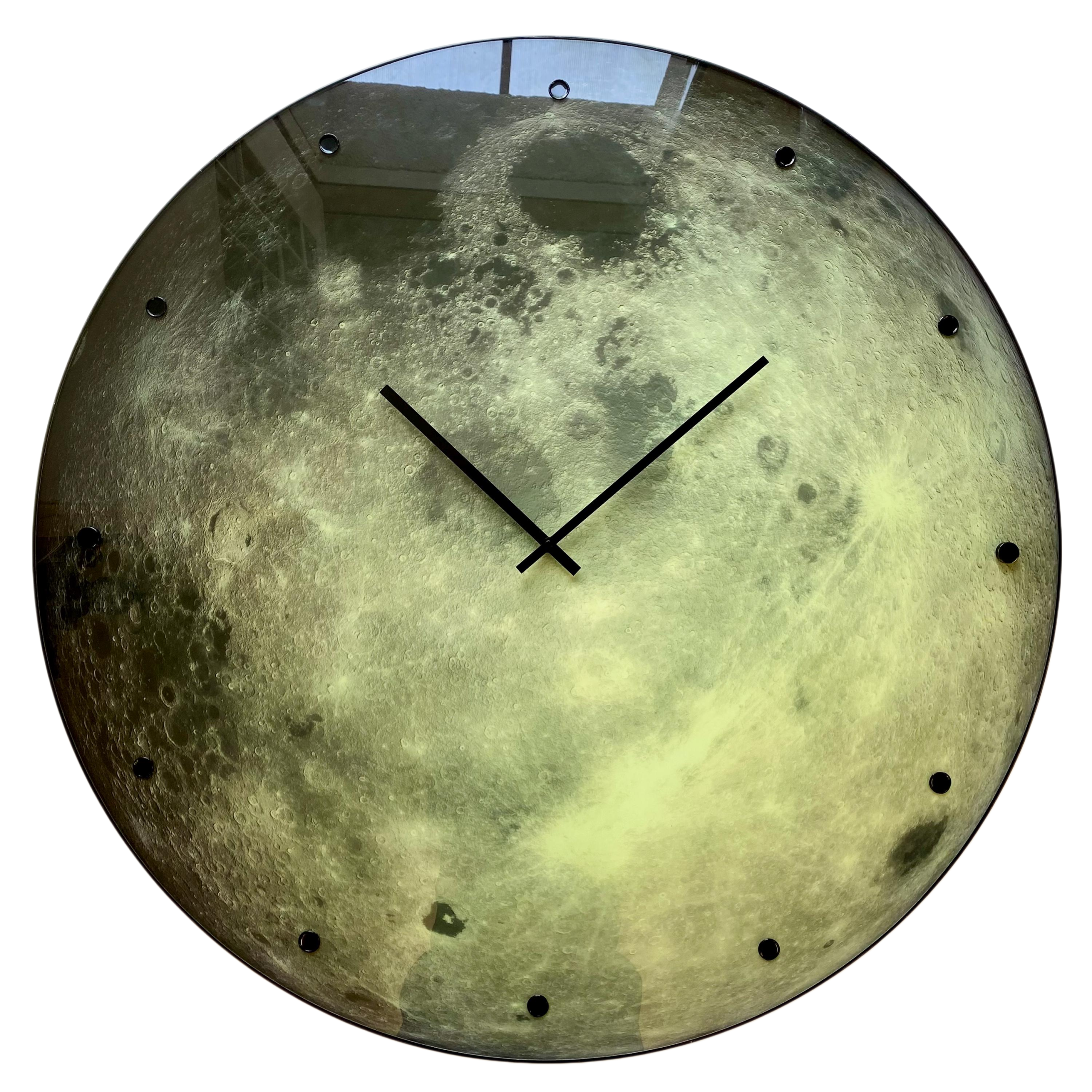 Sci-Fi-Cosmic-Planet-Wall-Clock-1.png Sci-fi Moon Clock Themed Wall Decoration - Image 1