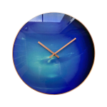 Modern Star Sci-Fi Deep Blue Planet Wall Clock