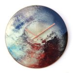 Sci-fi Ice and Snow Planet Wall Clock Future Space Wall Decor