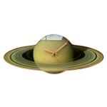 Sci-fi Saturn planetary wall clock home decoration